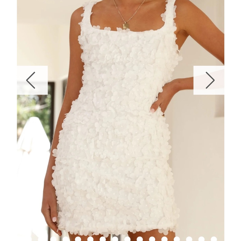 Billy J Allegra Mini Dress - White Floral